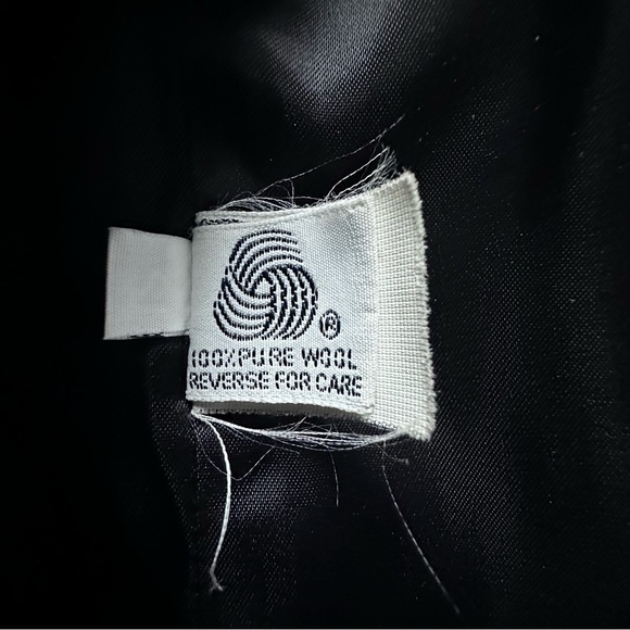 Josh Evan 100% virgin wool black pea coat Size 12 - Picture 10 of 11